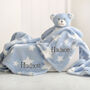 Personalised Teddy Stars Comforter And Blanket Set, thumbnail 7 of 9