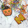 Halloween Iced Biscuit Gift, Pre Order, Pumpkin Kitty, thumbnail 10 of 10