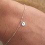 Heart Personalised Family Initials Charm Bracelet In Silver Or Gold, thumbnail 6 of 7