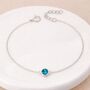 Personalised Sterling Silver December Birthstone Topaz Bracelet, thumbnail 2 of 12