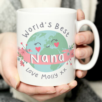 Personalised Worlds Best Mug For Mum Or Nana, 2 of 3