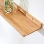 Solid Oak Timber Floating Shelf U Shaped Display Racks, thumbnail 11 of 11