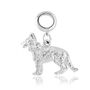 Alsatian Charm Sterling Silver, thumbnail 3 of 12