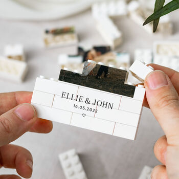 Personalised Wedding Photo Keepsake Block Gift, 8 of 9