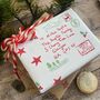 North Pole Special Delivery Name And Address Personalised Wrapping Paper, thumbnail 7 of 10