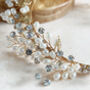 Pearl And Crystal Bridal Crown, thumbnail 4 of 6