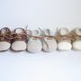 Hand Crochet Leather Laced Baby Shoes, thumbnail 4 of 7