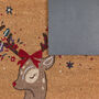 My Mat Printed Coir Christmas Colourful Deer, thumbnail 3 of 5