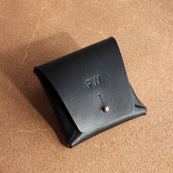 Personalised Leather Coin Pouch, 3 of 9