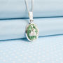 Hand Painted Lily Of The Valley Pendant Necklace, thumbnail 3 of 7