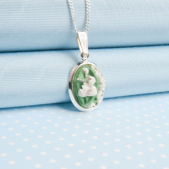 Hand Painted Lily Of The Valley Pendant Necklace, 3 of 7