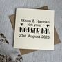 Personalised Silver Hearts On Your Wedding Day Card, thumbnail 1 of 2