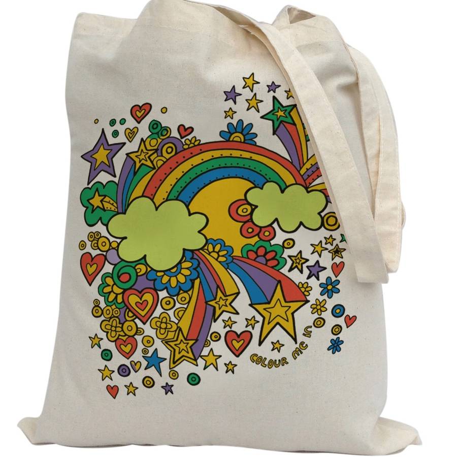 Colour In Rainbow Tote Bag, 1 of 6