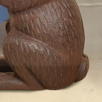 Country Style Bunny Cast Iron Door Stop, 5 of 11