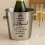 Personalised Stainless Steel Ice Bucket, thumbnail 3 of 4