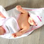 Personalised Baby Girl Hooded Towel, thumbnail 1 of 2