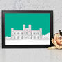 Leeds Castle Architectural Drawing Print, thumbnail 2 of 10