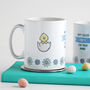 Floral Easter Chick Personalised Mug, thumbnail 1 of 4