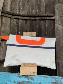 No2 Large Recycled Multifunctional Sailcloth Pouch, 2 of 7