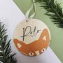 Personalised Wooden Cat Christmas Decoration, thumbnail 10 of 11