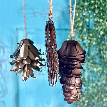 Vintage Pinecone Decorations Ltew002, 4 of 8