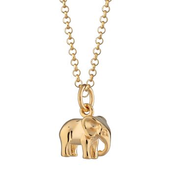 Elephant Necklace, Sterling Silver Or Gold Plated, 11 of 11