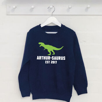 Personalised Dinosaur Established Jumper, 3 of 3