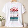 Personalised 60th Birthday Gift 1966 T Shirt, thumbnail 2 of 9