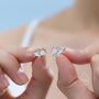 Sterling Silver Tiny Axolotl Stud Earrings, thumbnail 4 of 12