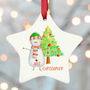 Personalised Christmas Decoration Snowman, thumbnail 1 of 3