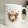 Personalised Set Of Family Highland Cow Mugs, thumbnail 2 of 4