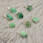 Raw Emerald Silver Pendant Necklace, thumbnail 2 of 5