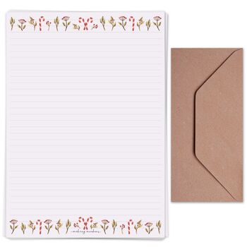 A4 Letter Writing Paper With Christmas Foliage, 5 of 6