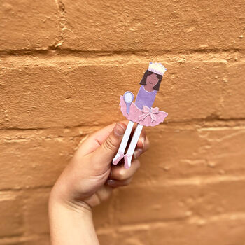 Make Your Own Ballerina Peg Doll Kit, 2 of 5