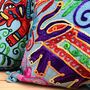 Hand Embroidered Elephant Cushion Cover, thumbnail 4 of 12