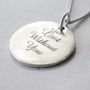 Sterling Silver Compass Necklace Personalised, thumbnail 5 of 6