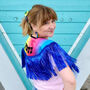 Personalised Tinsel Trimmed Rainbow Leopard Cape, thumbnail 6 of 7