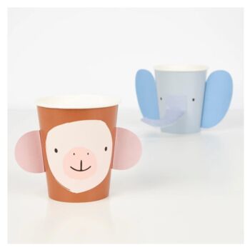 Animal Parade Party Character Cups X Eight, 2 of 5