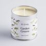 Garden Greens Scented Tinned Candle, thumbnail 3 of 3