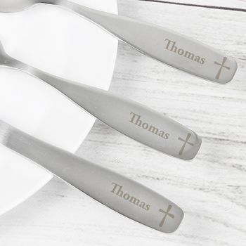 Personalised Three Piece Train Cutlery Set F/D, 2 of 2
