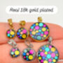 Disco Charm Hoop Earrings In Micro, Mini Or Small Size, thumbnail 7 of 11