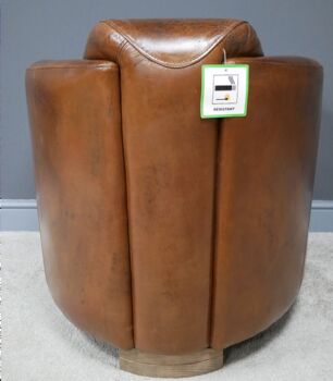 Leather Cigar Chair, 2 of 2