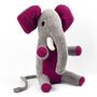 Personalised Elephant Soft Toy With Embroidered Name, thumbnail 5 of 9