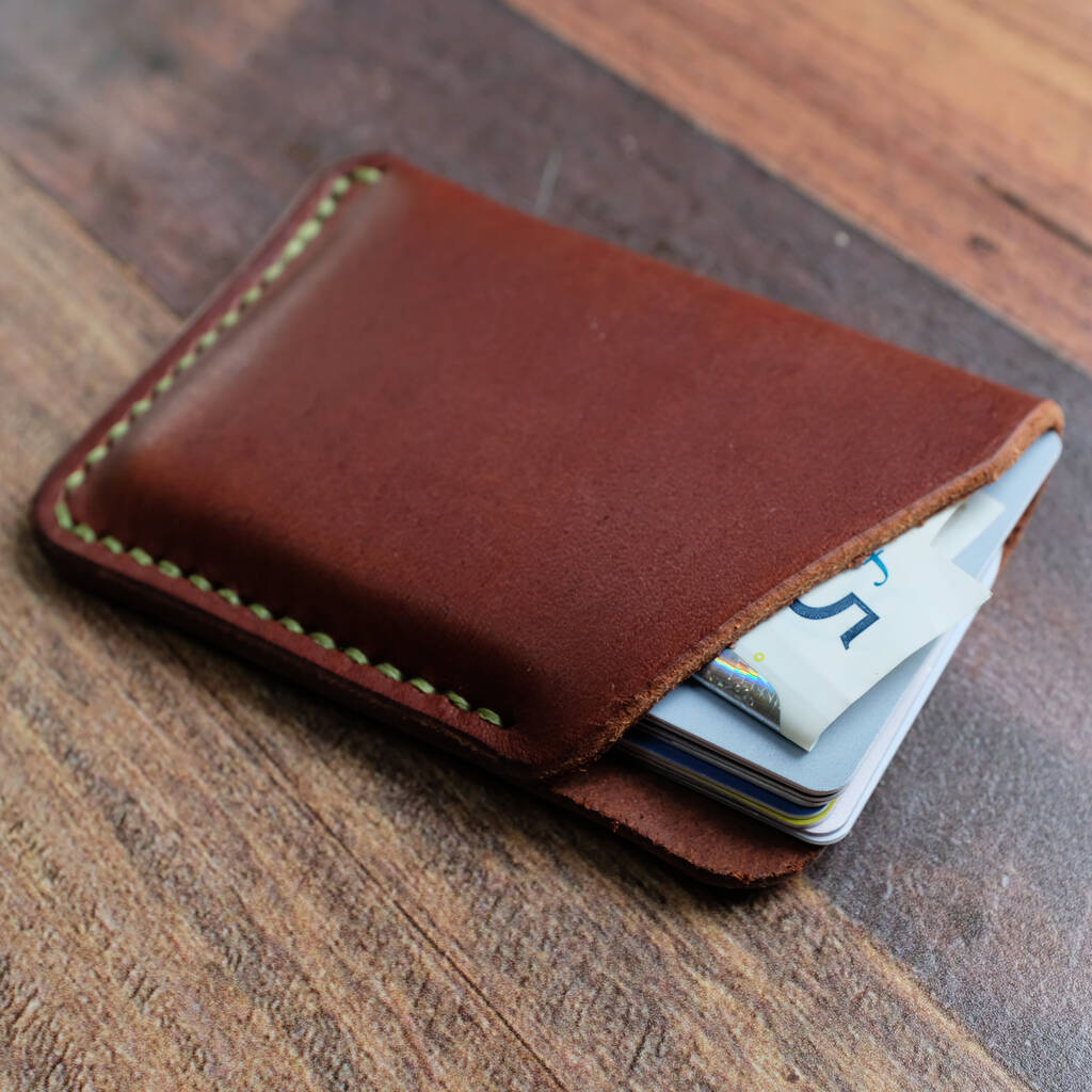 Personalised Leather Pouch Wallet By Hide & Home | notonthehighstreet.com