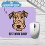 Airedale Face Mouse Mat, thumbnail 2 of 3