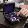 Personalised Hand Finished Leather Cufflink Box, thumbnail 1 of 10