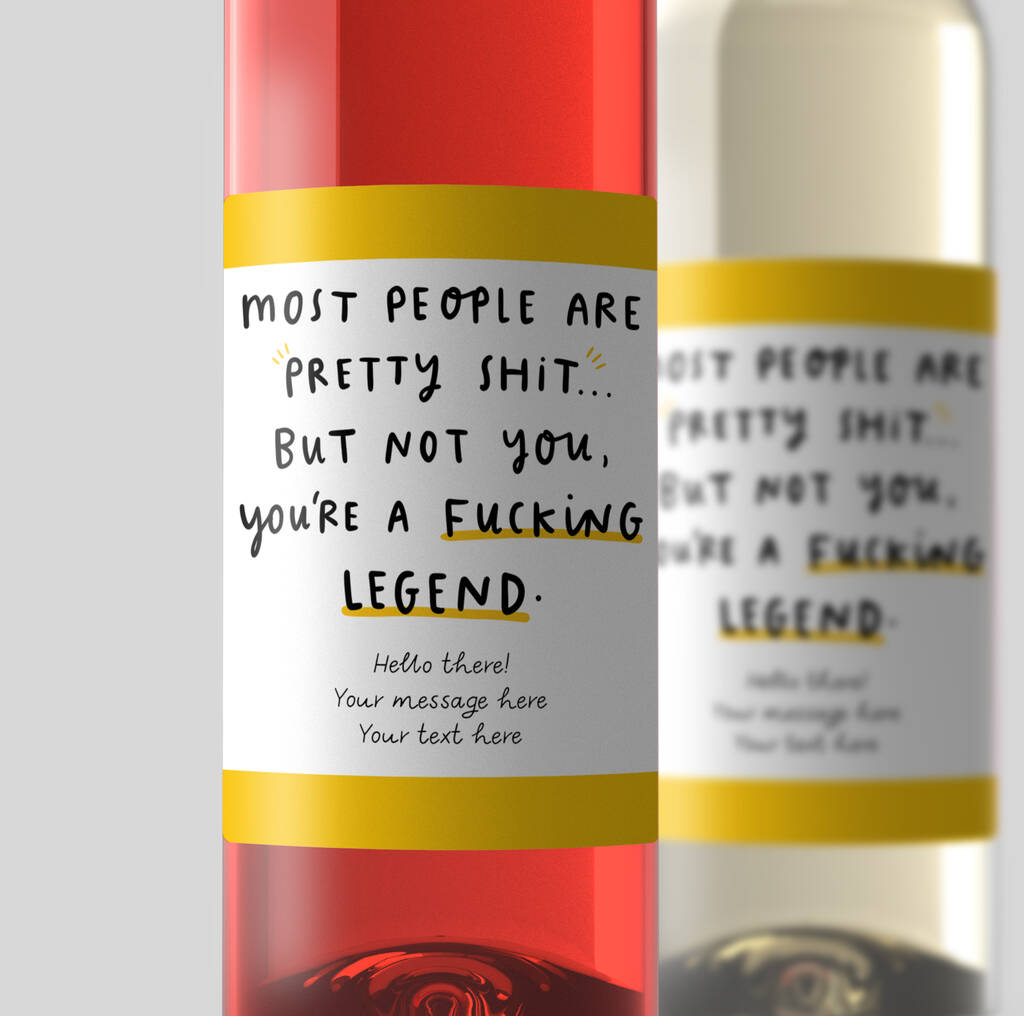 Personalised Wine Label 'You're A Legend'
