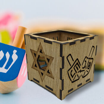 Hanukkah Chanukah Lantern With Gift, 8 of 10