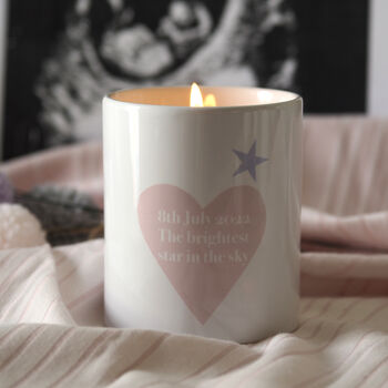 Personalised Baby Loss Candle, 2 of 3