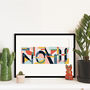 Personalised Abstract Colourful Name Print, thumbnail 3 of 6
